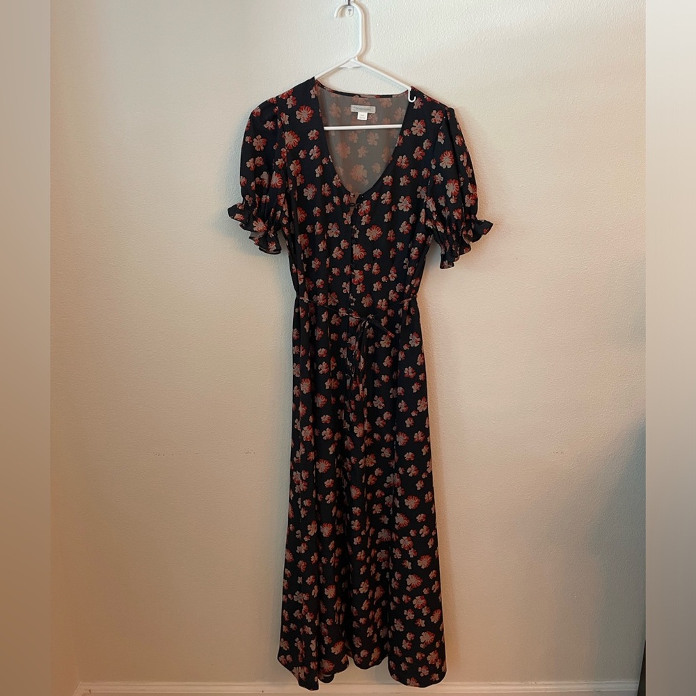 Outerknown Floral Button Front Maxi Dress - Size M